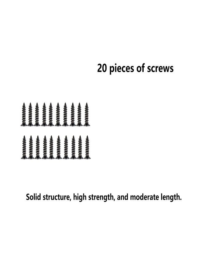 RPS-IND 10 Pcs Heavy - Duty Thickened 90° Stainless Steel L - Shaped Corner l Brackets with Screws, Black & White Colors - Ideal for Furniture, Cabinet & DIY Projects RPS-IND - Image 3