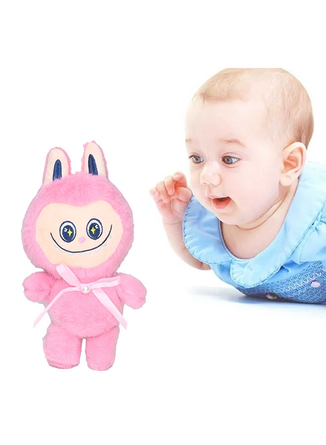 Toyland دمية لابوبو المحشوة 25 سم، دمية لابوبو الكرتونية الفاخرة الناعمة للأطفال من عمر 3 سنوات وما فوق، وردية - Image 1