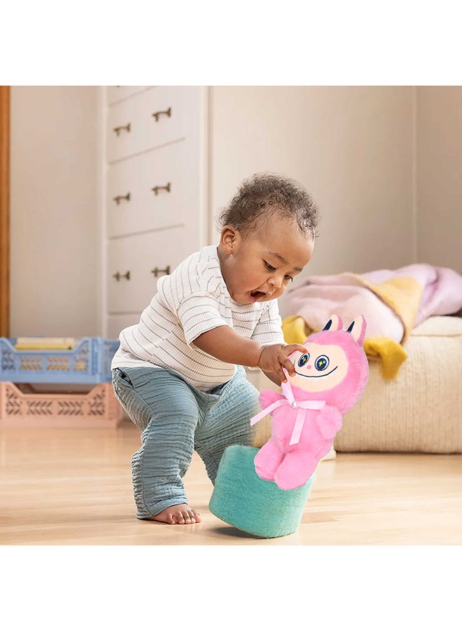 Toyland دمية لابوبو المحشوة 25 سم، دمية لابوبو الكرتونية الفاخرة الناعمة للأطفال من عمر 3 سنوات وما فوق، وردية - Image 3