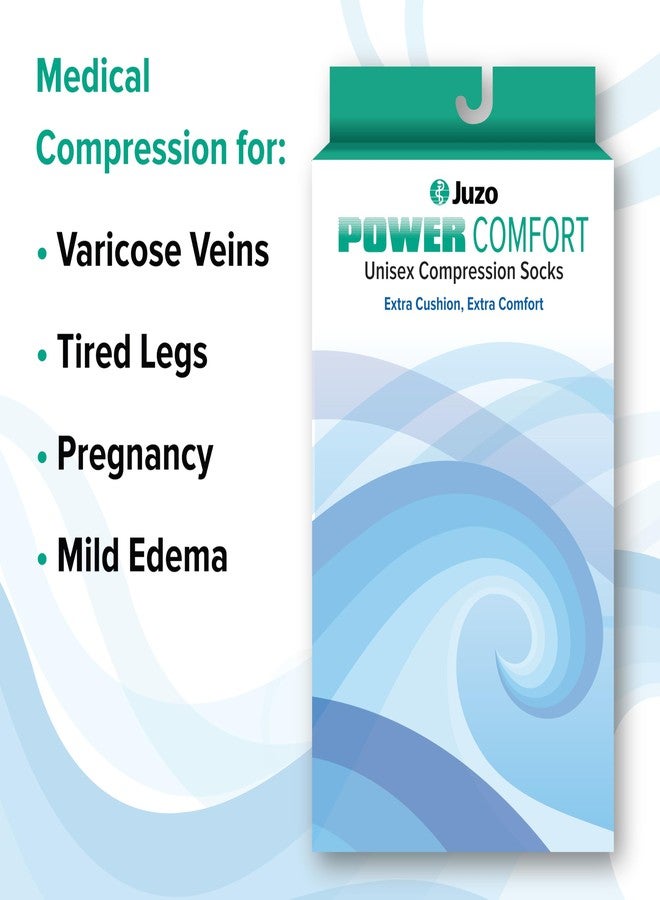 Juzo Power Comfort, 2600 Knee-High Compression Sock, 15-20 mmHg, Cushioned Sole Compression Sock - Men & Women, Comfort, Large, Retro Heather Gray - Image 5