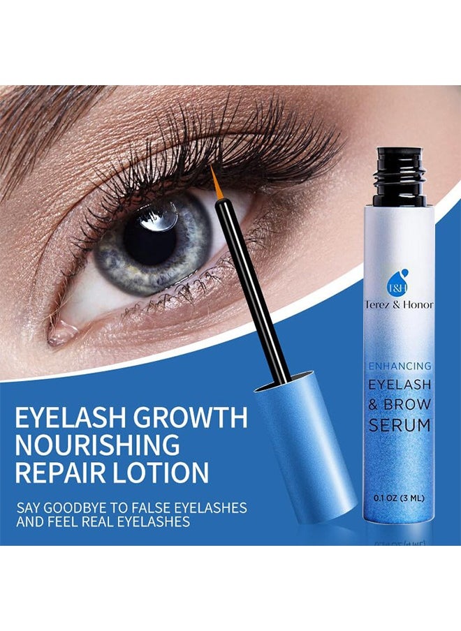 Terez & Honor - Enhancing Eyelash And Brow Growth Serum 3ml, Eyelash Enhancing Serum, Appearance of Longer And Thicker Eyelashes, Enhances And Protect Against Breakage, Improving Flexibility - Image 1