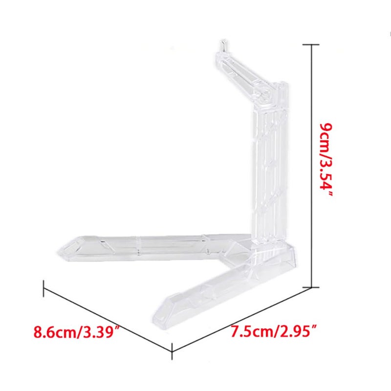 Takelablaze 12Pcs Clear Action Figure Display Flexible Action Base Holder for 1/144 SD BB Gundam Action Figures DIY Model Kits - Image 2