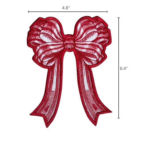 GARAAN - Machine Embroidered Applique, Embroidery Patch, Sew on Patches, DIY Projects, Charming Bow (Pack of 4) - Image 2