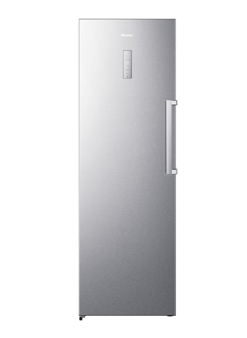 Hisense 260 Lt 9.2 CuFt Upright Freezer, Total Nofrost, Energy Saving, Stainless Steel Color 260 L 200 W FU275N3ESD Silver - Image 1