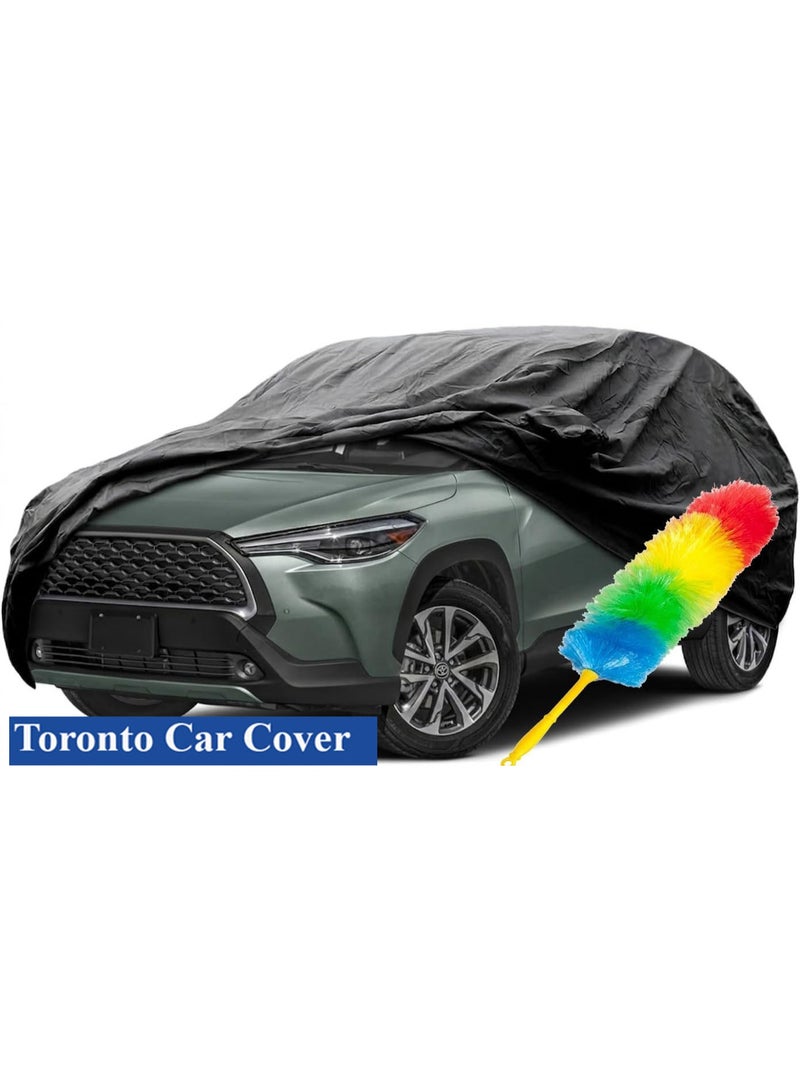 Upgrade Car Cover Custom Fit for Corolla Cross 2022-2025, Waterproof All Weather for Automobiles, Full Exterior Cover Rain Snow Sun Protector Indoor Outdoor Car Cover