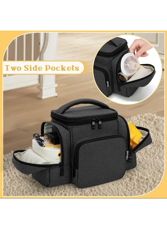 BAFASO BAFASO Wearable Breast Pump Bag Compatible with Medela Pump in Style, Tote for Wearable Breast Pump and Extra Parts (Patent Pending), Black - Image 1