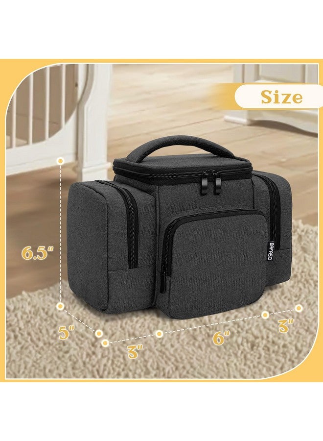 BAFASO BAFASO Wearable Breast Pump Bag Compatible with Medela Pump in Style, Tote for Wearable Breast Pump and Extra Parts (Patent Pending), Black - Image 4