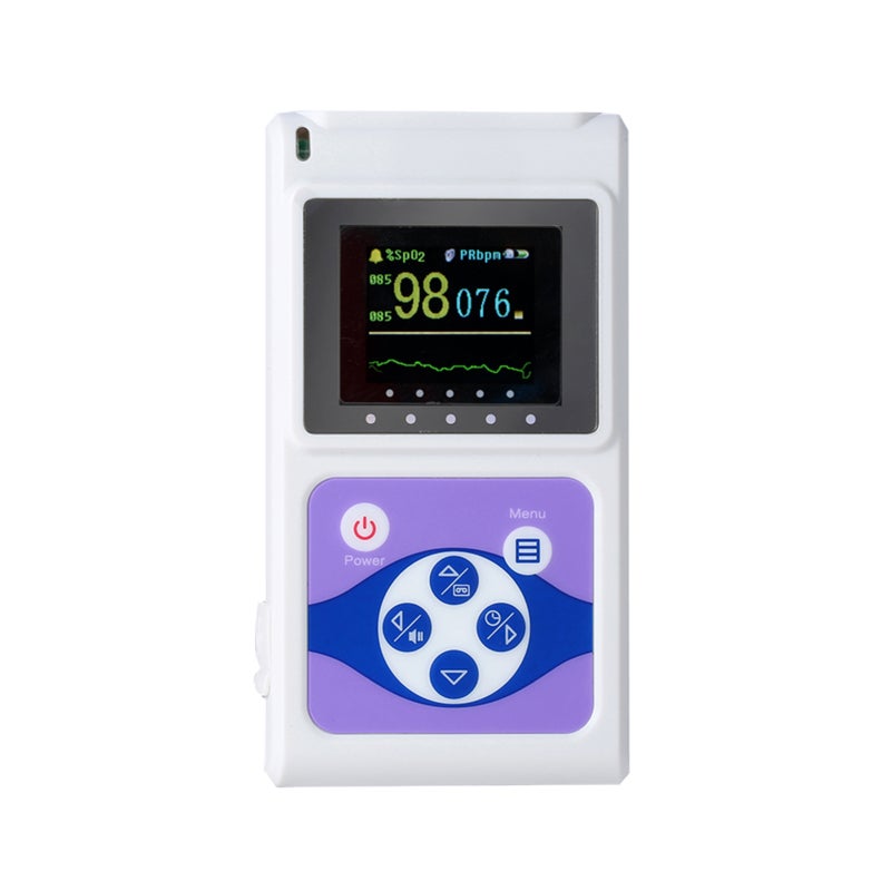 كونتيك مقياس التأكسد النبضي CMS60D بشاشة OLED للأطفال والرضع، جهاز مراقبة تشبع الأكسجين في الدم عند طرف الإصبع، قياس SpO2 ومعدل النبض مع رسم بياني شريطي/عرض شكل الموجة النبضية، مزود بوظيفة التخزين وتحميل البيانات في الوقت الفعلي إلى الكمبيوتر. - Image 1
