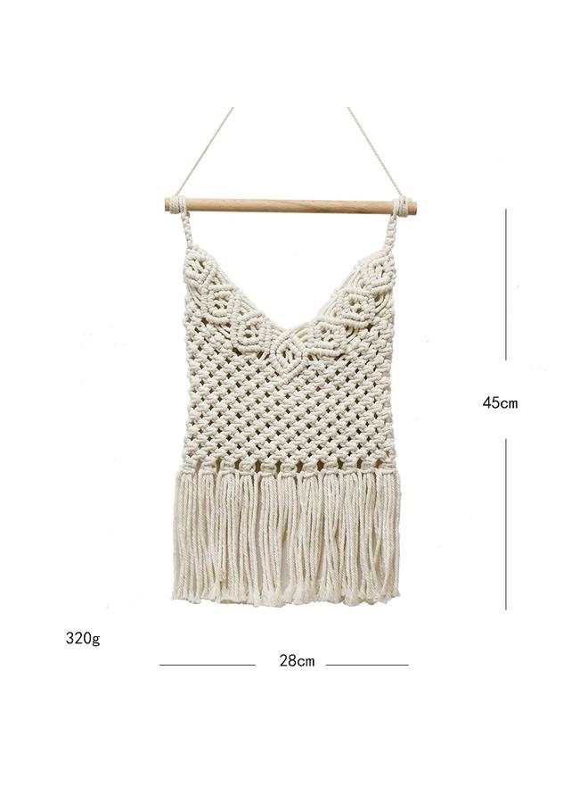 Bluejw New Arrival Hand-Wwoven Wall Mesh Bag Tapestries Tassel Mesh Pocket Home Decoration Bohemian Storage Bag  - Image 1