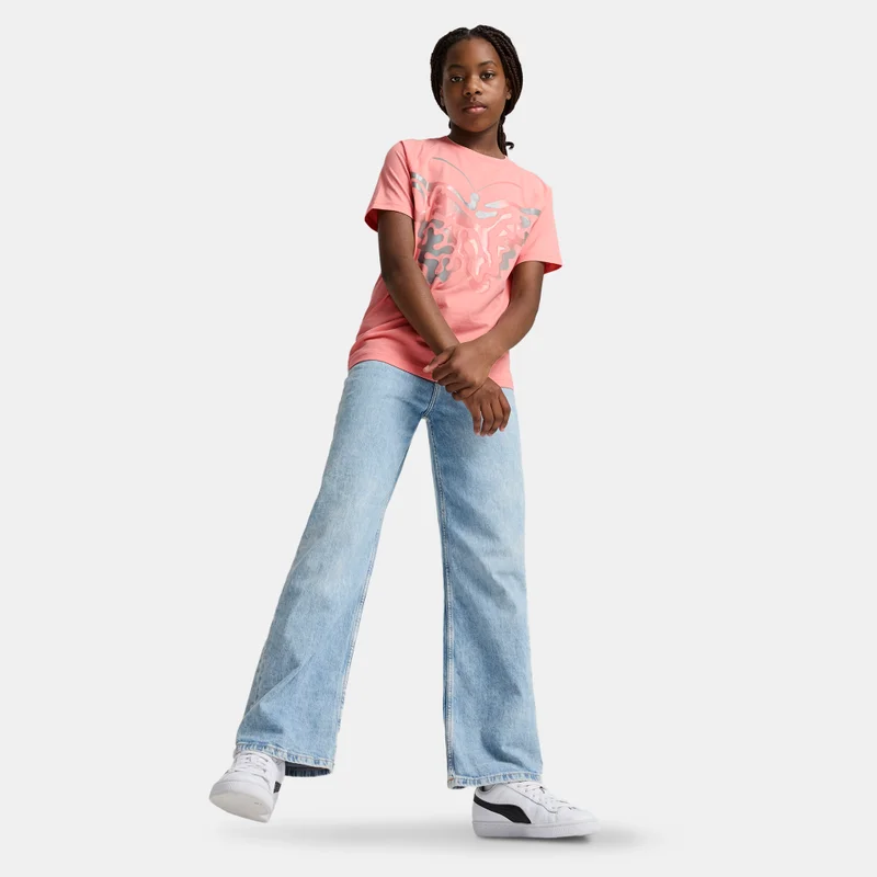 PUMA Kids' Butterfly Vibe Logo T-Shirt