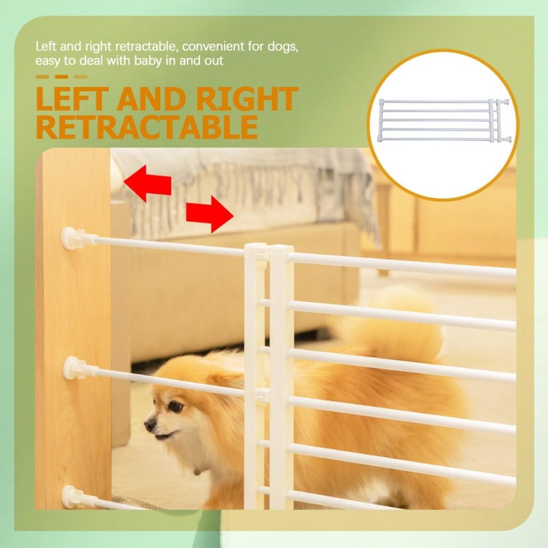Gate High Wide Pet Safety Fence for Doorways and Stairs White and Dog Protection Barrier Easy to Install Indoor Outdoor - Image 3