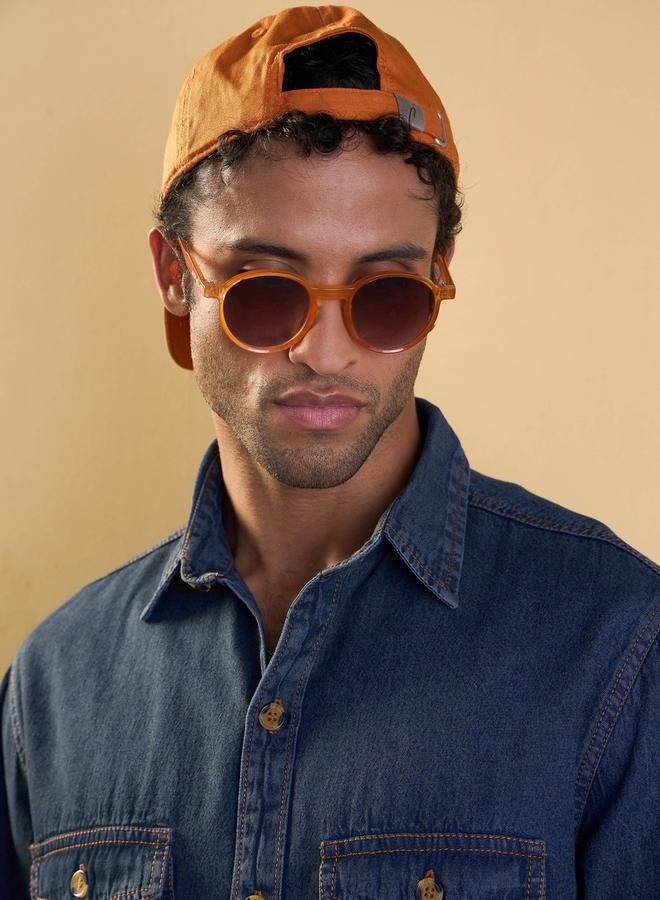 Mascln Sassafras Buttoned Relaxed Fit Denim Shirt - Image 4