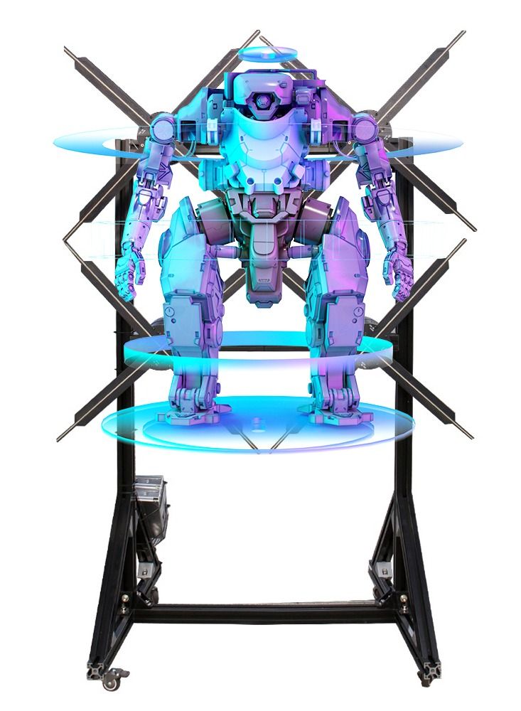 Crony 3D Hologram Advertising 65cm Fan Screen with Stitching WiFi APP Control 3D holographic Fan 3D Advertising Display - Image 4