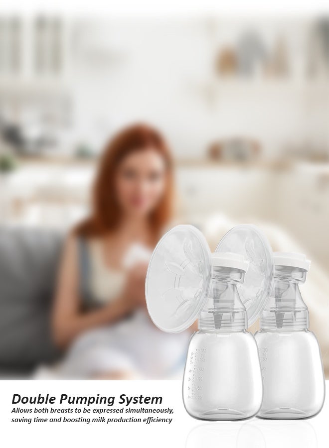 لطف وحضن مضخة حليب كهربائية بدون استخدام اليدين مع صندوق تخزين – منخفضة الضوضاء، شاشة LED تعمل باللمس | ٩ مستويات و٣ أوضاع | لاسلكية وقابلة لإعادة الشحن | محمولة وفعالة للأمهات المرضعات - Image 3