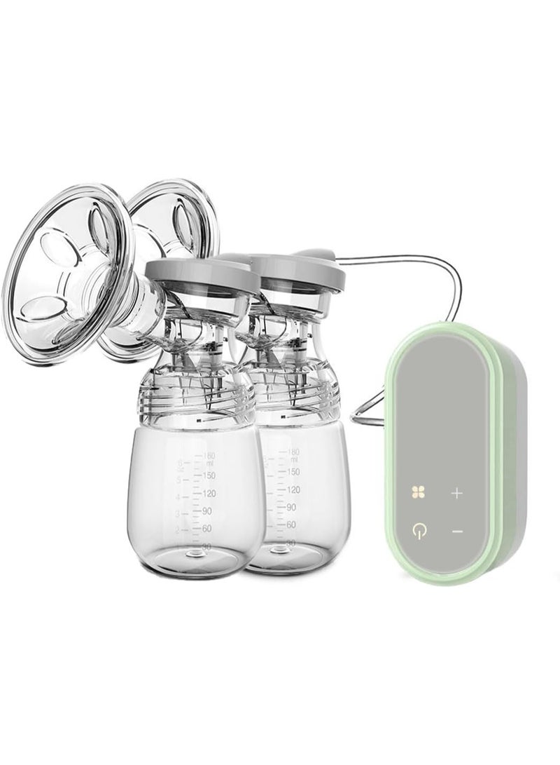 لطف وحضن مضخة حليب كهربائية بدون استخدام اليدين مع صندوق تخزين – منخفضة الضوضاء، شاشة LED تعمل باللمس | ٩ مستويات و٣ أوضاع | لاسلكية وقابلة لإعادة الشحن | محمولة وفعالة للأمهات المرضعات - Image 1