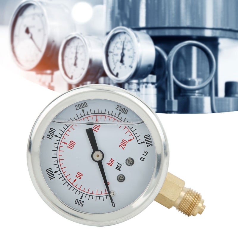 Pressure Gauge: Brass Stainless Steel Construction - Accurate Reading Industrial Tool for Petroleum, Electric Power, Mining Machinery & Professional Use - Image 4
