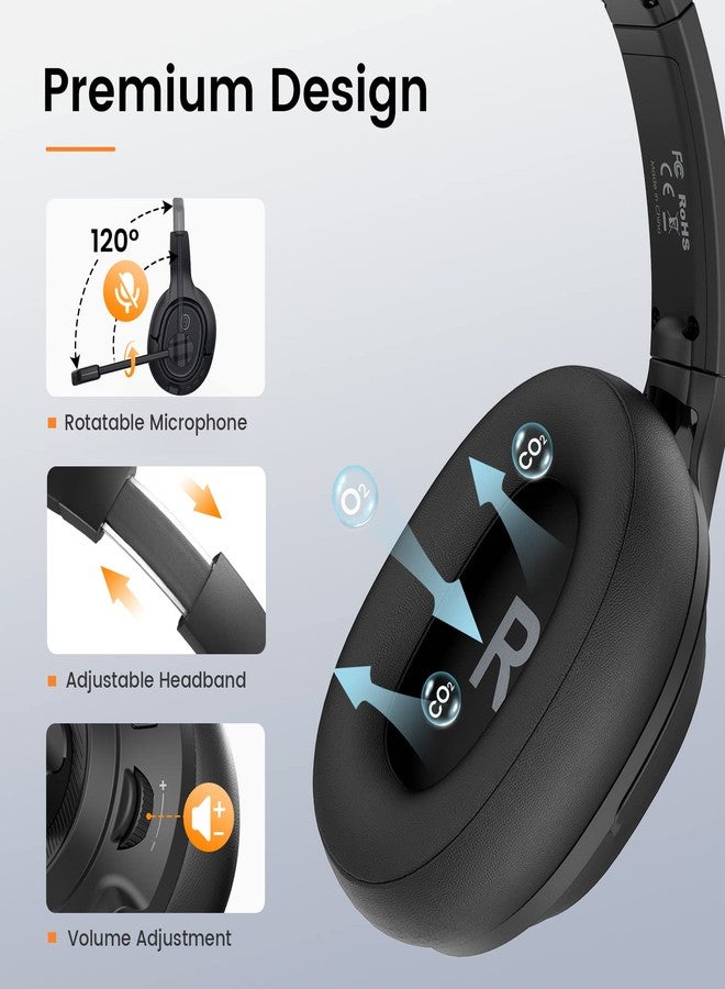 EKSA Headset with Microphone for Laptop, Wired Computer Headset with Volume & Mic Mute Controls, Lightweight PC Headphones for Office Call Center Skype - Image 5