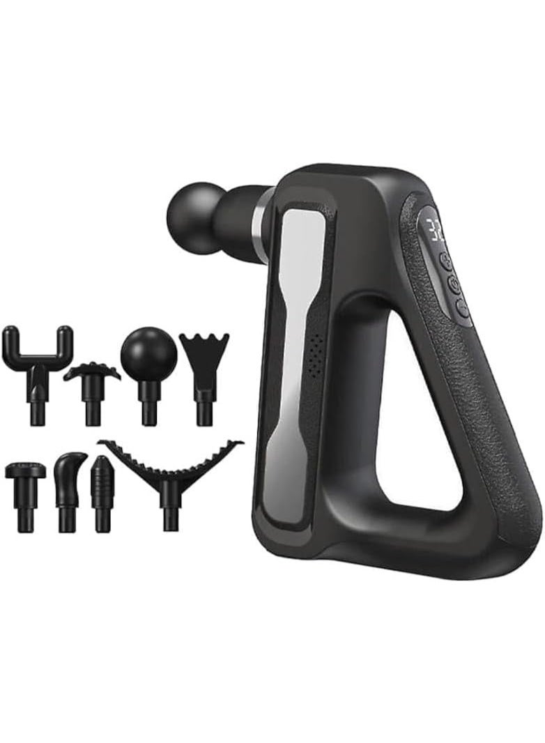 مسدس تدليك محمول باليد ، جهاز تدليك الانسجة العميقة و تخفيف الالم مع 8 رؤوس HB-003 - Image 1