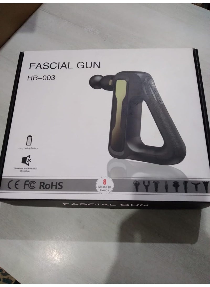 مسدس تدليك محمول باليد ، جهاز تدليك الانسجة العميقة و تخفيف الالم مع 8 رؤوس HB-003 - Image 5