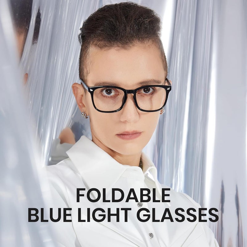Cyxus Blue Light Glasses for Men Women Reduce Eye Strain UV Blocking for Computer Screen 8082 - Image 3