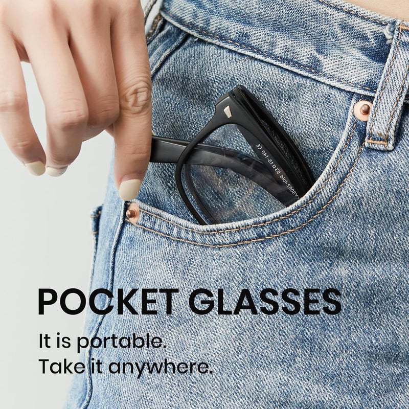 Cyxus Blue Light Glasses for Men Women Reduce Eye Strain UV Blocking for Computer Screen 8082 - Image 4