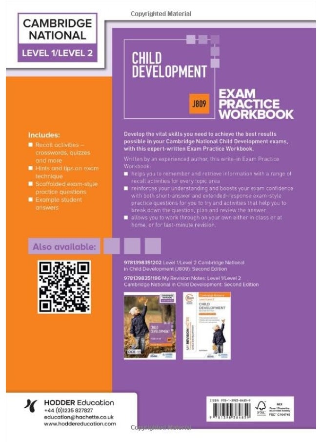 Level 1/Level 2 Cambridge National in Child Development (J809) Exam Practice Workbook  - Image 2