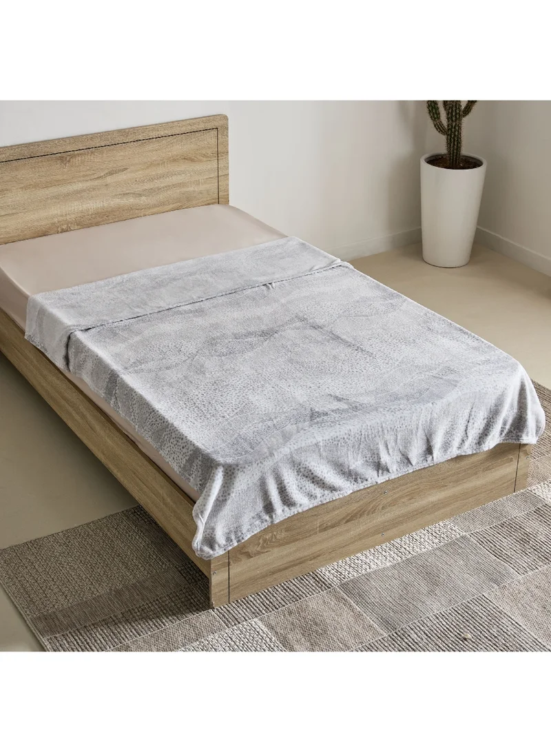 Home Box Matrix Remi Printed Flannel Twin Blanket 140 x 200 cm