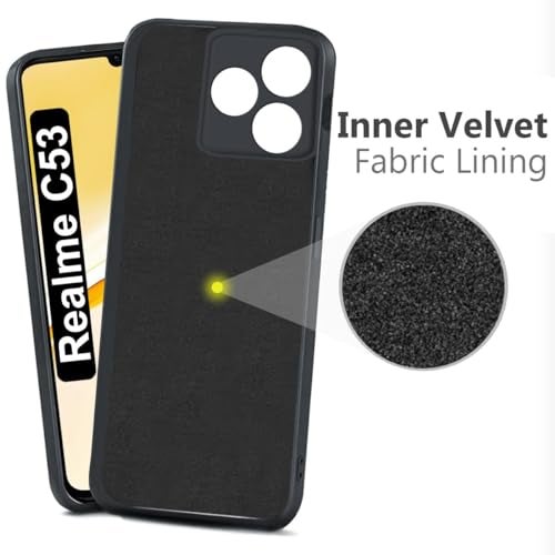 SHINESTAR Back Cover for C53 / Narzo N53 / Realme C51 (Silicone_Black) - Image 5