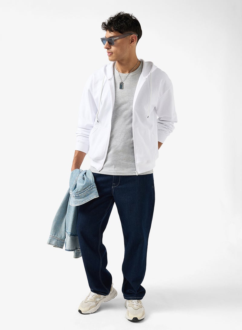 Seventy Five Basics Oversized Zipped Hoodie - Image 4