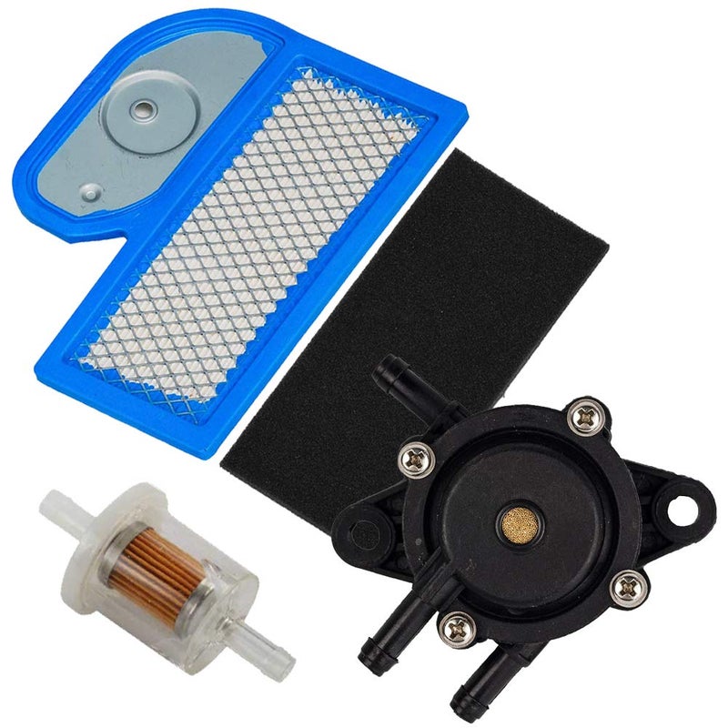 HIFROM Replacement Pre Air Filter 490407001 Fuel Pump Fuel Filter Compatible with Kawasaki FH451V FH500V FH531V FH541V FH580V FH680D 4 Stroke Engine Lawn Mower
