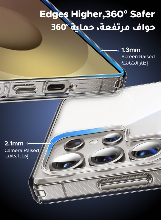 Ugreen Samsung Galaxy S25 Ultra Case Magnetic Cover, MagSafe Compatible, Mil Grade Drop Tested, Innovative iCrystal Tech, Mil-Grade Protection Protective Slim Clear Transparent Case 6.9-Inch, - Image 5