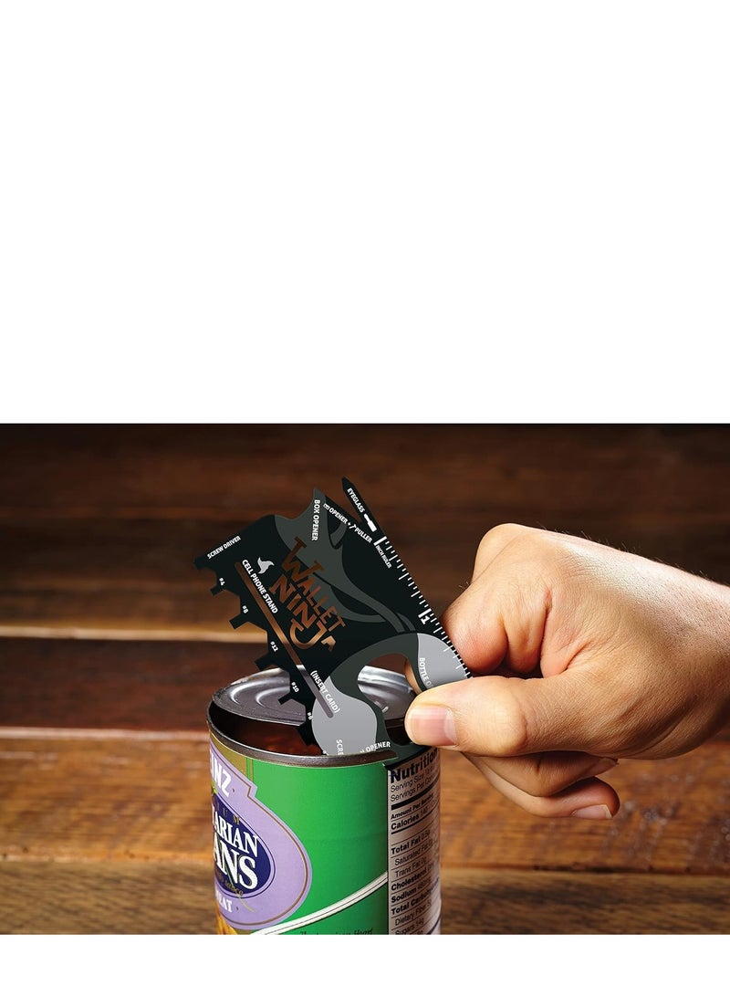 Wallet Ninja Wallet Tool 18 in 1 Card Gadget Outdoor Stainless Steel  - Image 5
