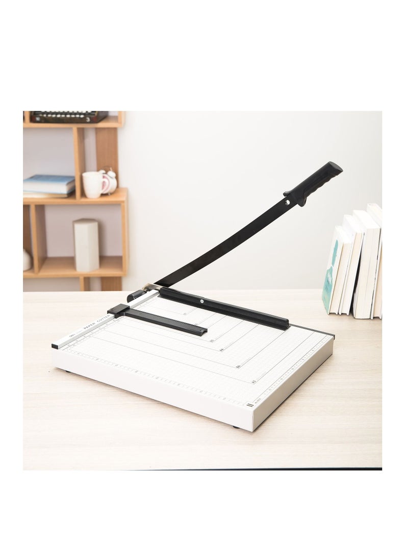 Deli قاطع ورق معدني بحجم A3 مع مقبض - Image 4