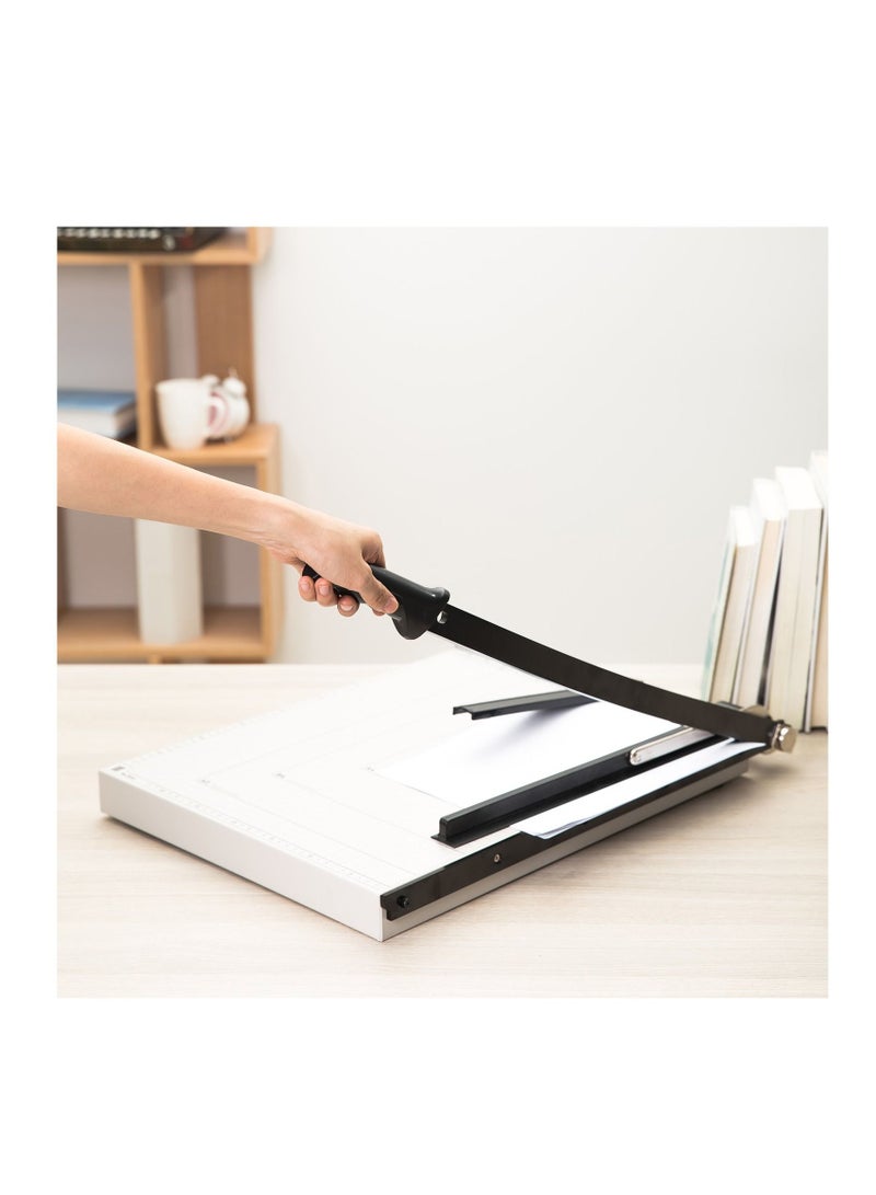 Deli قاطع ورق معدني بحجم A3 مع مقبض - Image 3