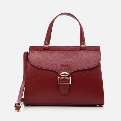 Hotiç 03CAH296570A780 GENUINE Leather Claret Red Women's Bag