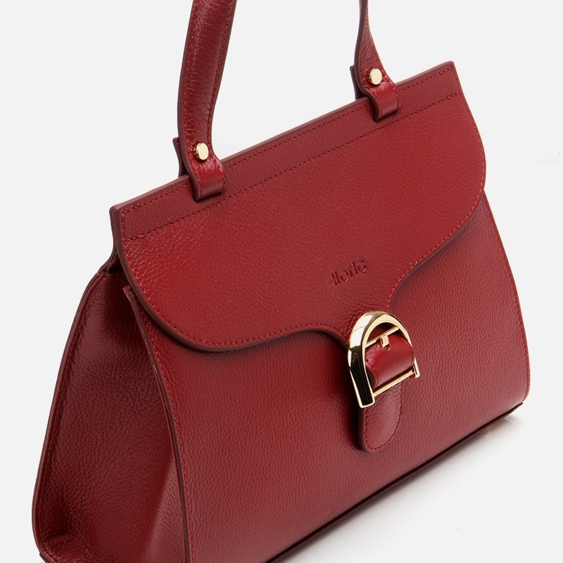 Hotiç 03CAH296570A780 GENUINE Leather Claret Red Women's Bag  - Image 5