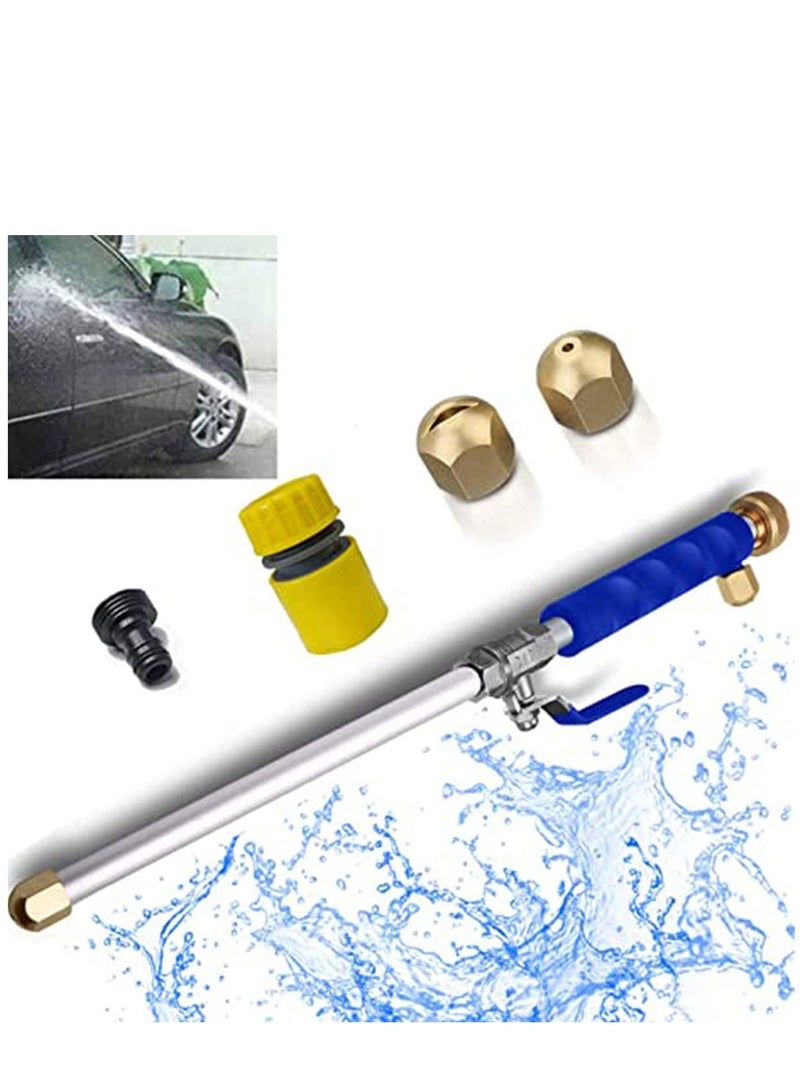 Excefore High Pressure Power Washer for Garden Hose, Portable Washing Wand Water Car Outdoor Window with 2 Hose Nozzle Blue  - Image 2