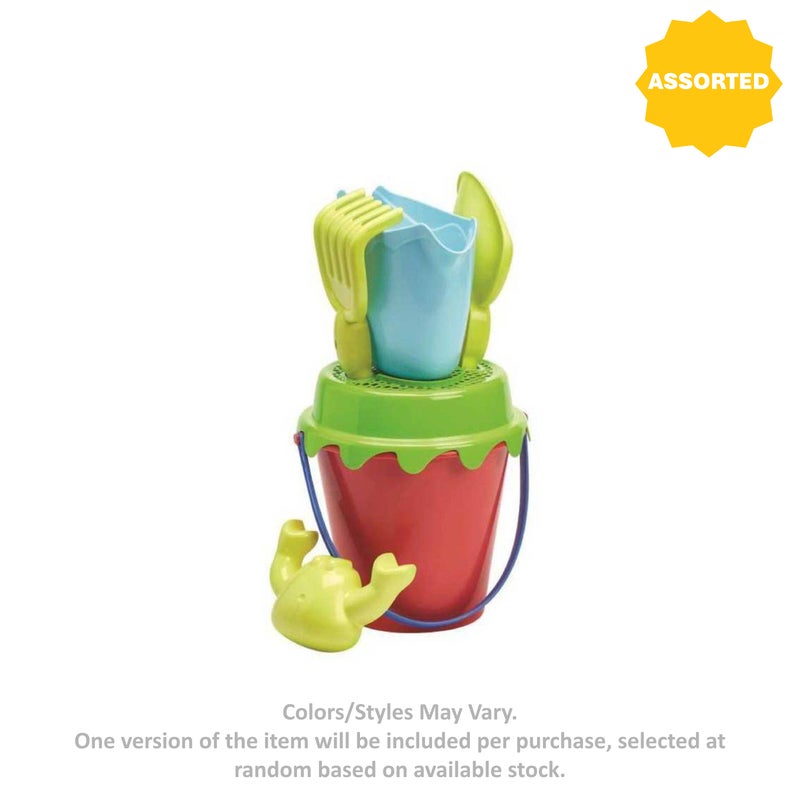 Ecoiffier Beach Garnished Bucket Playset (6 Pieces, Assorted) - Image 3