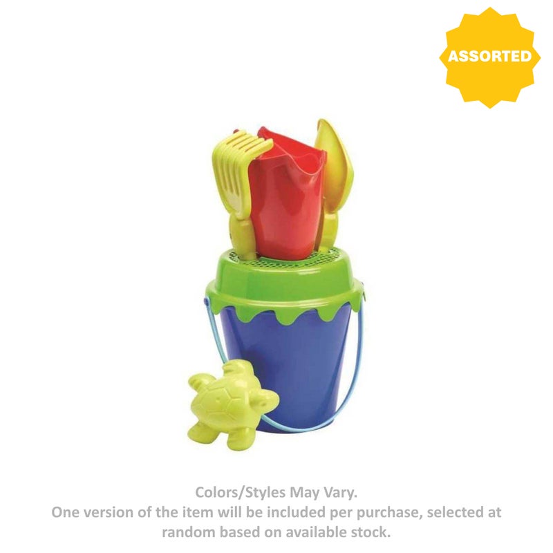 Ecoiffier Beach Garnished Bucket Playset (6 Pieces, Assorted) - Image 2