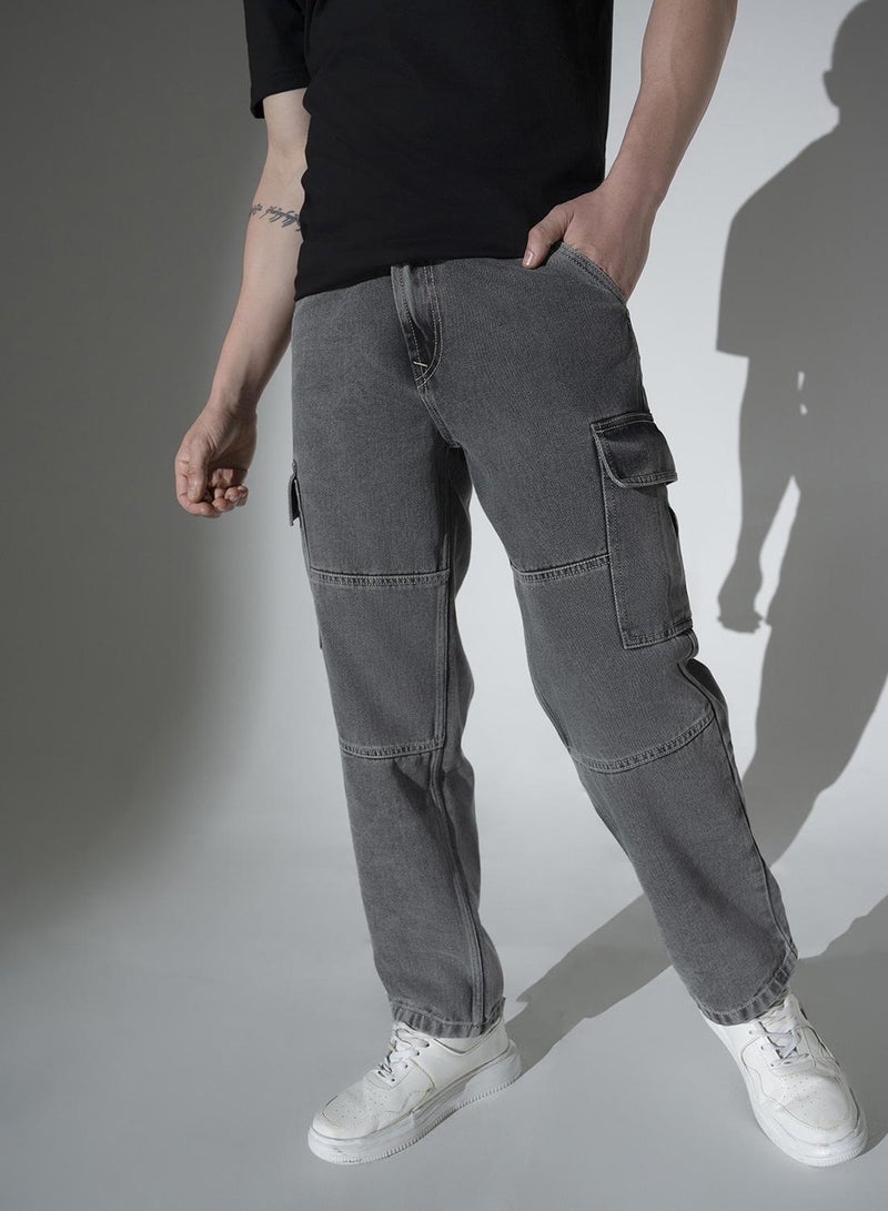 هوبرهولمي جينز رمادي للرجال - Image 1