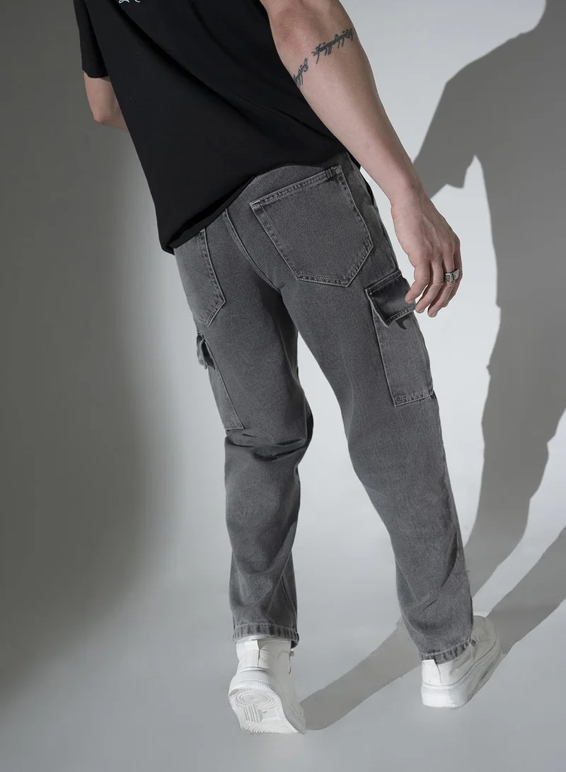 Hubberholme Grey Jeans for Men