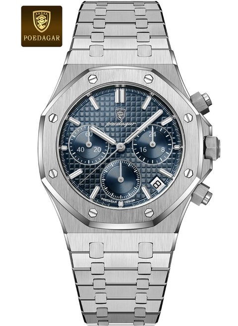 Man Watch Waterproof Luminous Men's Watch Quartz- 42mm