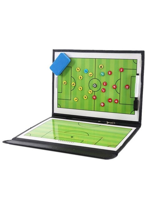 Vie 20.86'' X 12.20'' Coaches Tactical Board, Premium Portable Professional Football/Soccer Coaching Strategy Clipboard Training Assistant Equipment With Write Wipe 2-In-1 Pen
