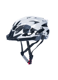 Generic Unisex Mountain Biking Helmet for Cycling Floral White 