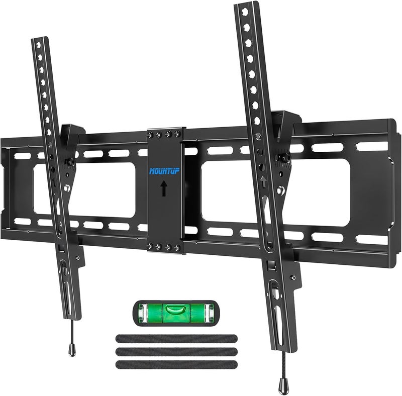 MOUNTUP TV Wall Mount Tilting TV Mount Bracket for Most 37-82 Inch Flat Screen/Curved Low Profile Wall Mount Saving Space Max VESA 600x400mm Hold up to 132 lbs Fit 16" 18" 24" Stud MU0008 - Image 1