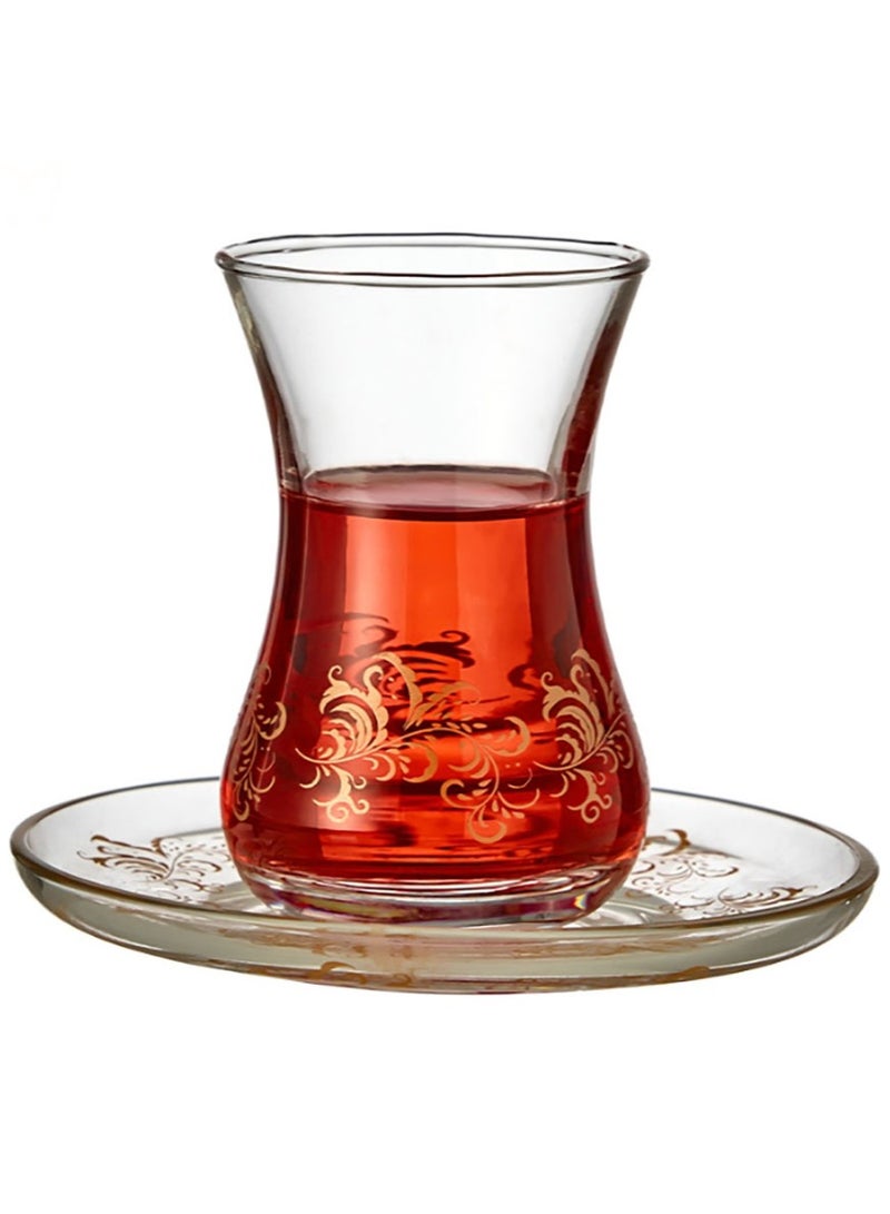 Jingke Glass Tea Cup Black Tea Cup Coffee Cup 175ml/5.9 oz  06 - Image 1