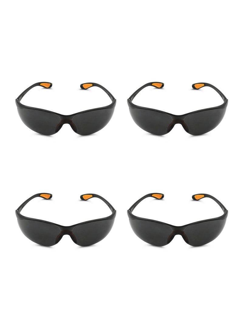 BMB tools Black Safety Glasses Set of 4 - Impact Resistant, Anti-Fog, UV Protection, Scratch Resistant Eyewear for Construction, Woodworking, Welding, Gardening DIY Industrial Work, and Eye Protection  - Image 1