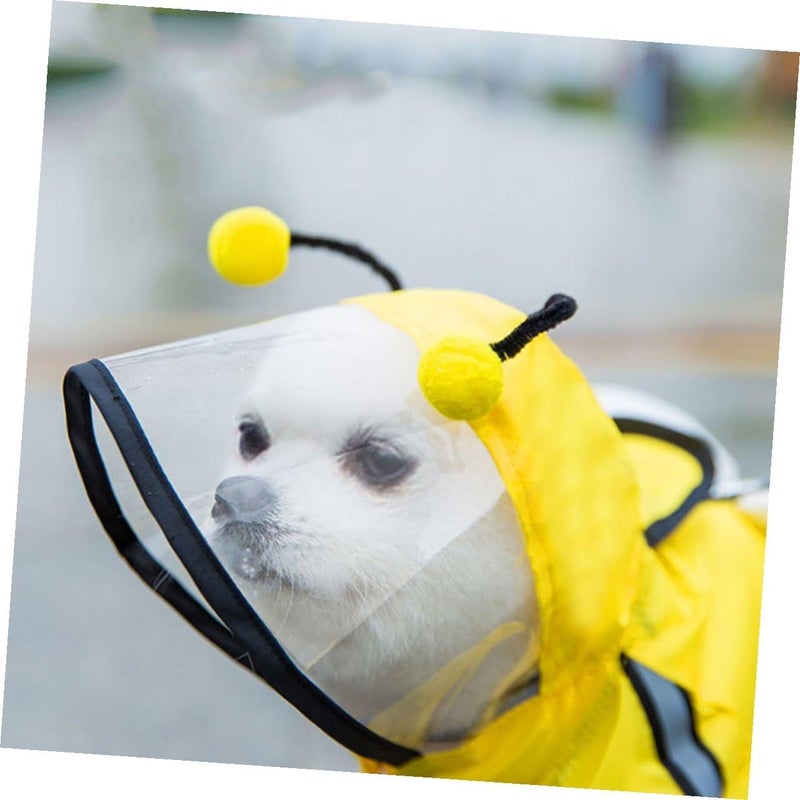 Shaped Waterproof Dog Raincoat Hooded Rain Poncho Jacket for Small to Medium Dogs Puppy Rain Gear Weather Resistant Outdoor Use - Image 5
