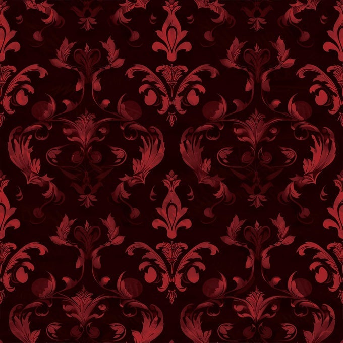 VINTAGE RED WALLPAPER GOTHIC PEEL AND STICK WALLPAPER 16 X 128 VINLY SELFADHESIVE CONTACT PAPER FOR KITCHEN BATHROOM BEDROOM DINING ROOM ACCENT WALL DECOR