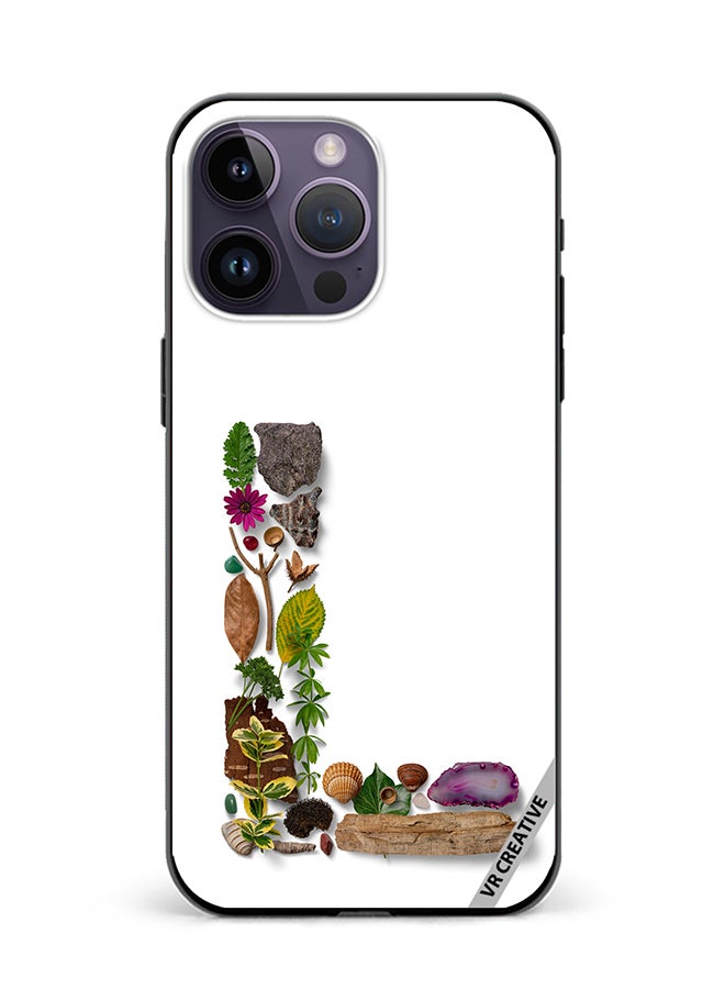 VR CREATIVE Protective Case Cover For Apple iPhone 15 Pro Max Alphabet L Design Multicolour - Image 1